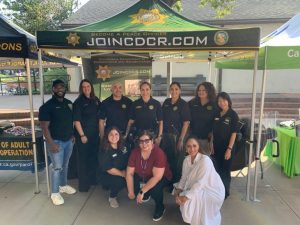 CDCR staff at public safety event
