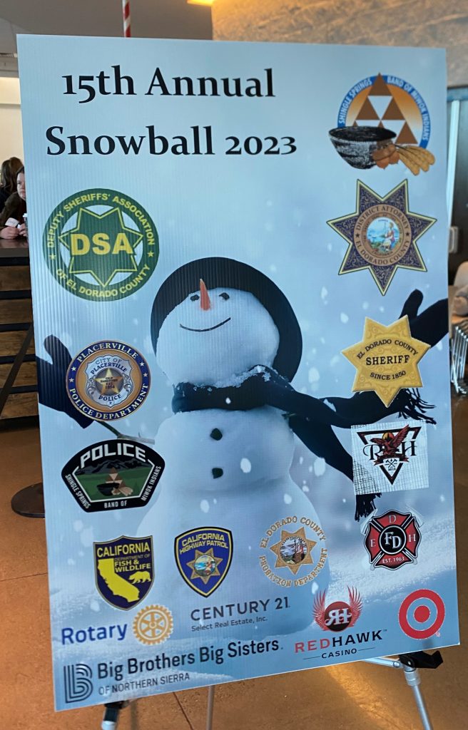 sign for Snowball Heroes event