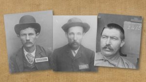 Four people earn parole in 1893 but only three photos are shown.