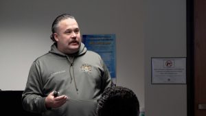 California Model Pillar Trauma Informed instructor speaks to students.