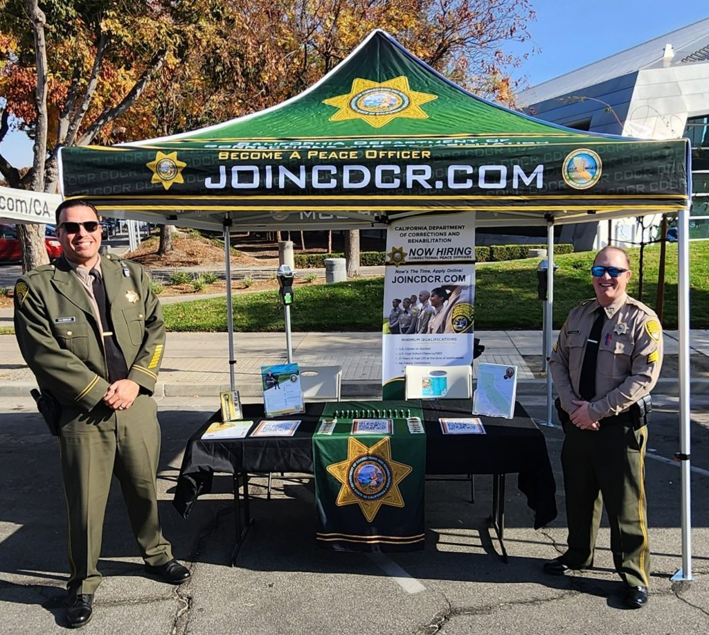 CDCR recruitment booth at OPOS Veterans Day