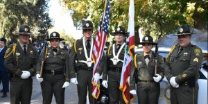 CDCR OPOS pose for picture at Veterans Day parade