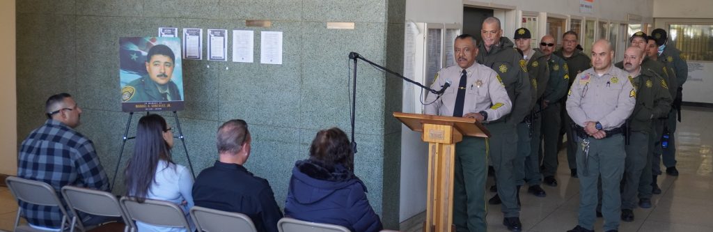 CIM staff speaking at memorial of Manuel Gonzalez