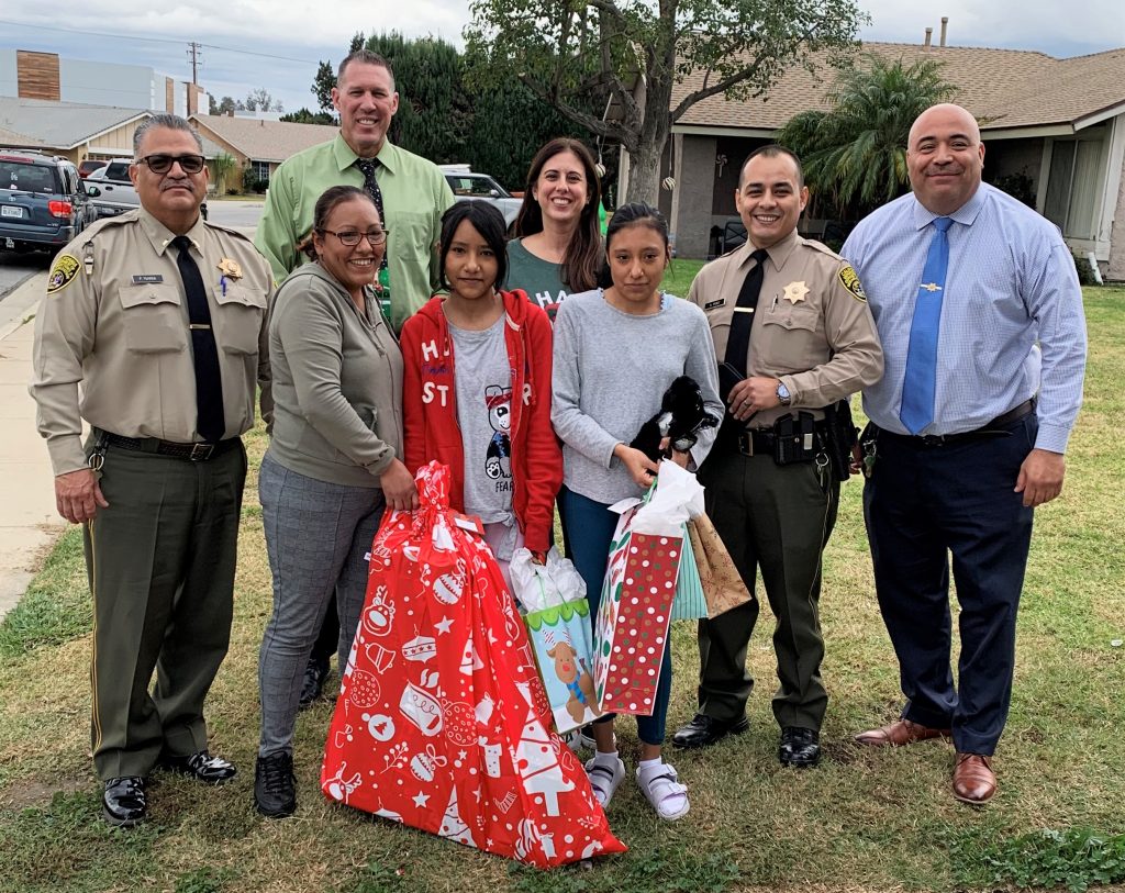 Community family receives gifts from CDCR staff.