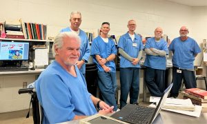 Mule Creek Post newspaper staff of incarcerated writers and editors at Mule Creek State Prison.