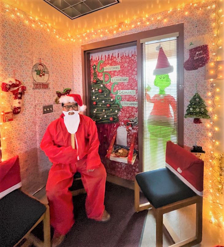 Decorated room at Valley State Prison.
