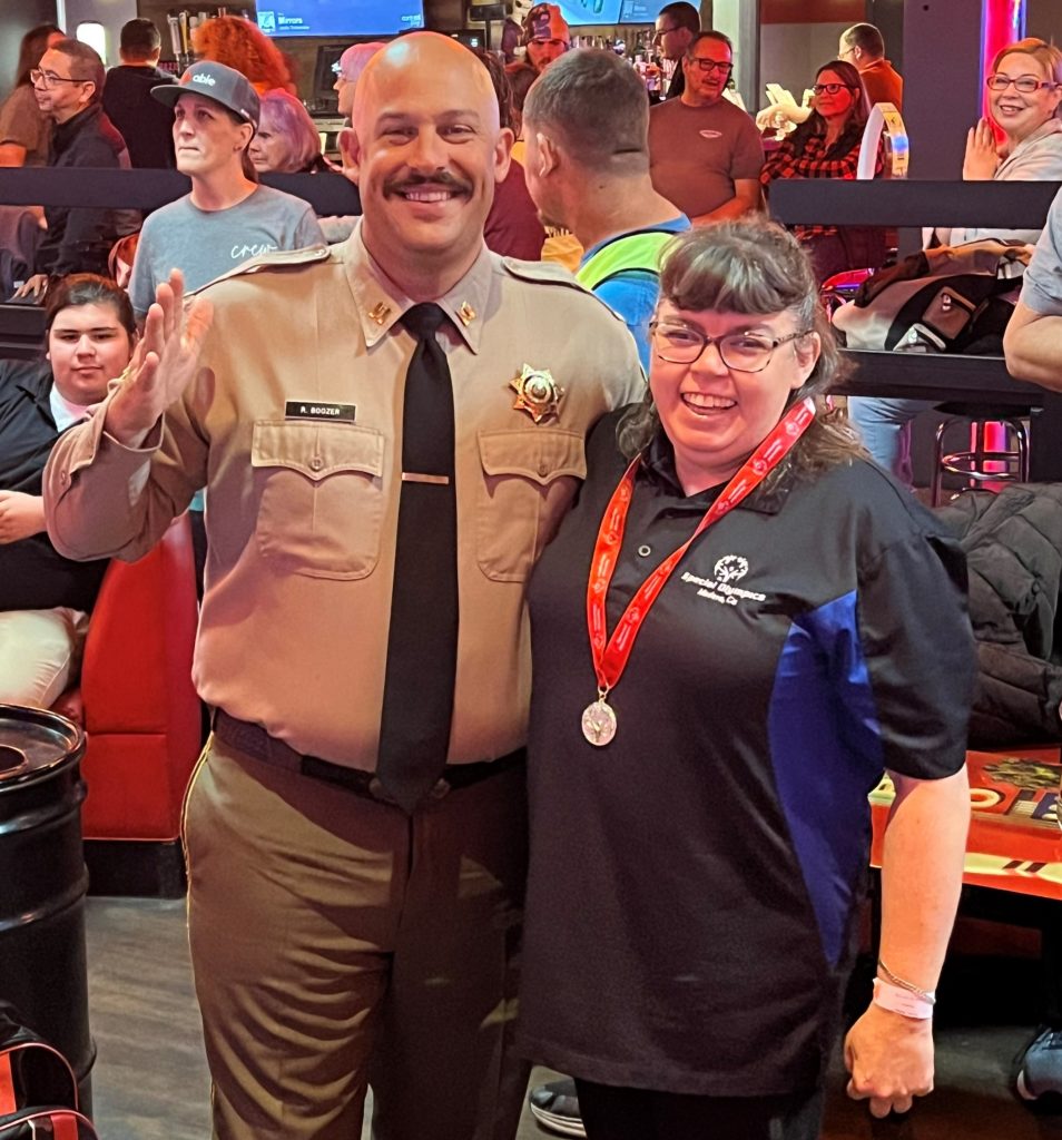 VSP bowls with Special Olympians