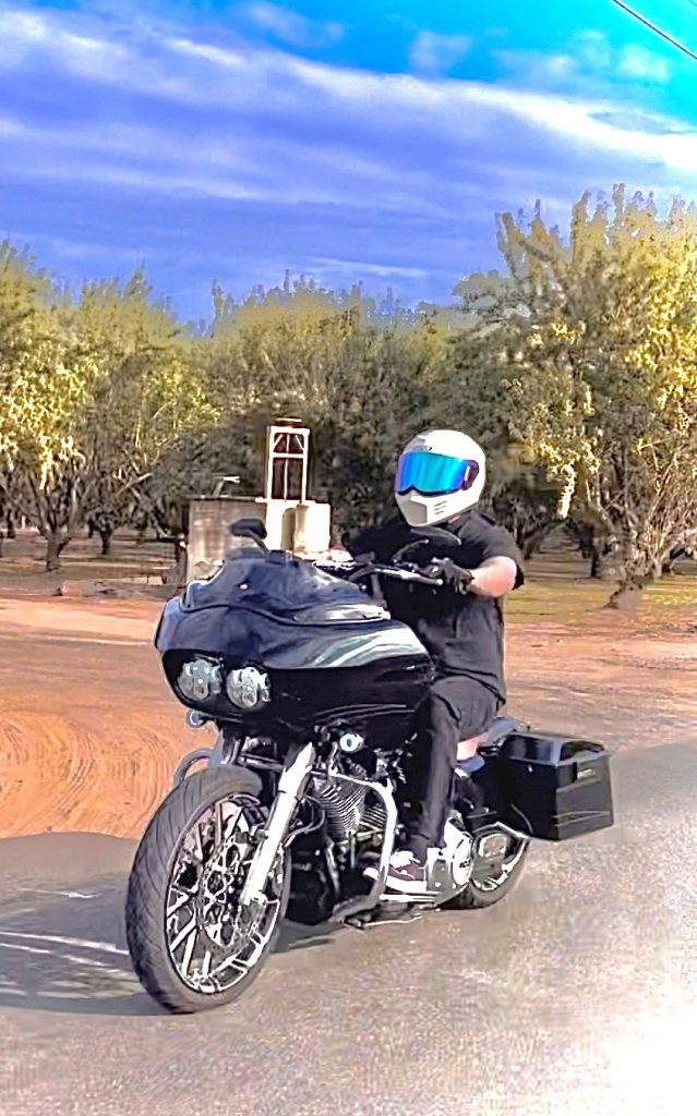 PA I Tarrar on a Harley CDCR parole