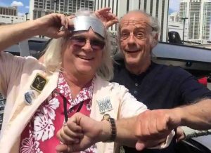 Paul Nigh and actor Christopher Lloyd.