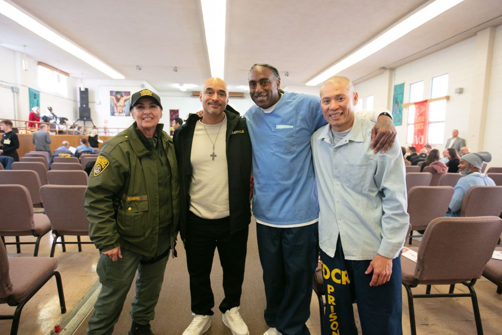 CALPIA graduates with staff.