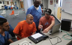 incarcerated at Give a Beat sound board