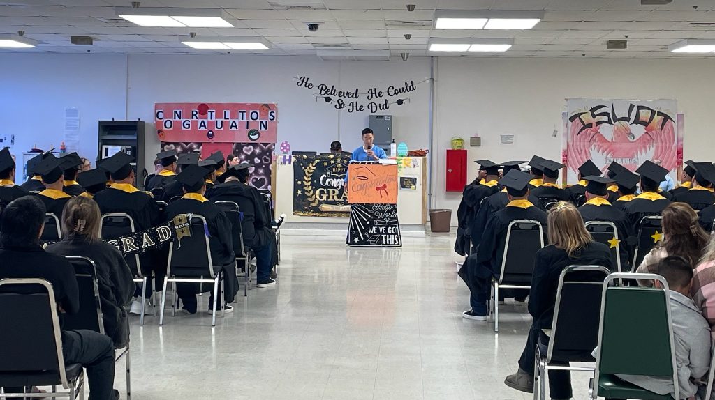 incarcerated speaks at ISUDT graduation