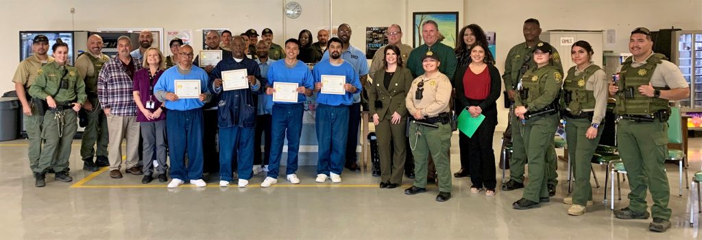 California Model team attends a graduation at SATF.