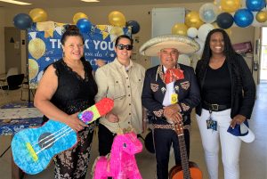 CCWF staff with a mariachi singer.