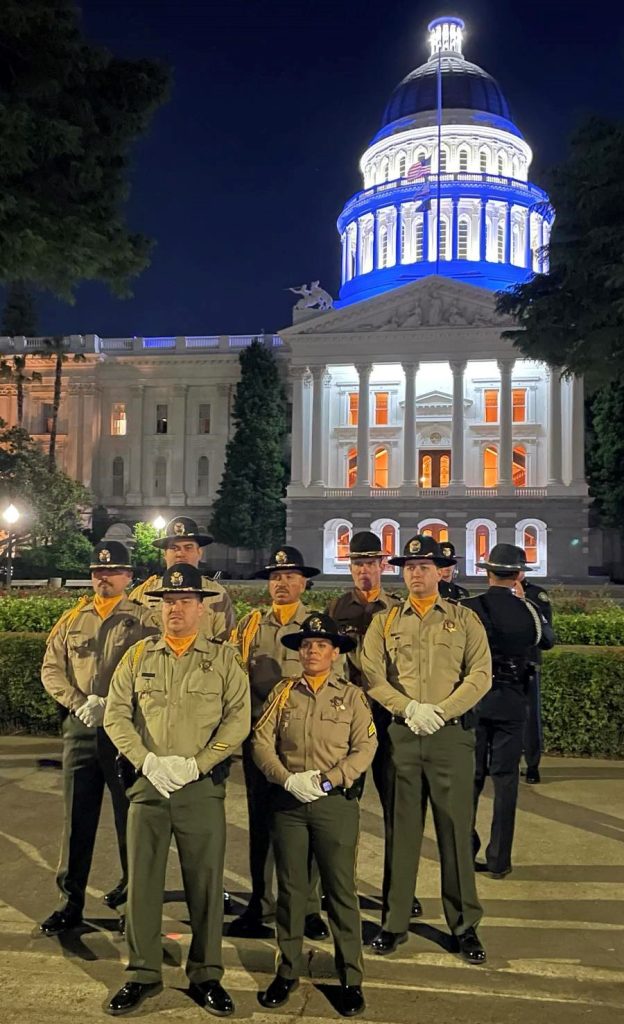 honor guard from CIW in front of Capitol