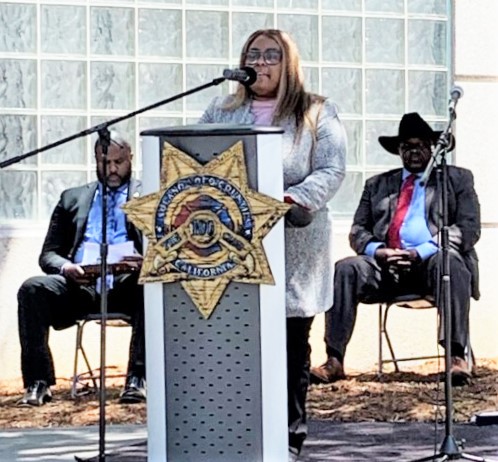 CDCR official speaks at Peace Officers Memorial in Solano County.