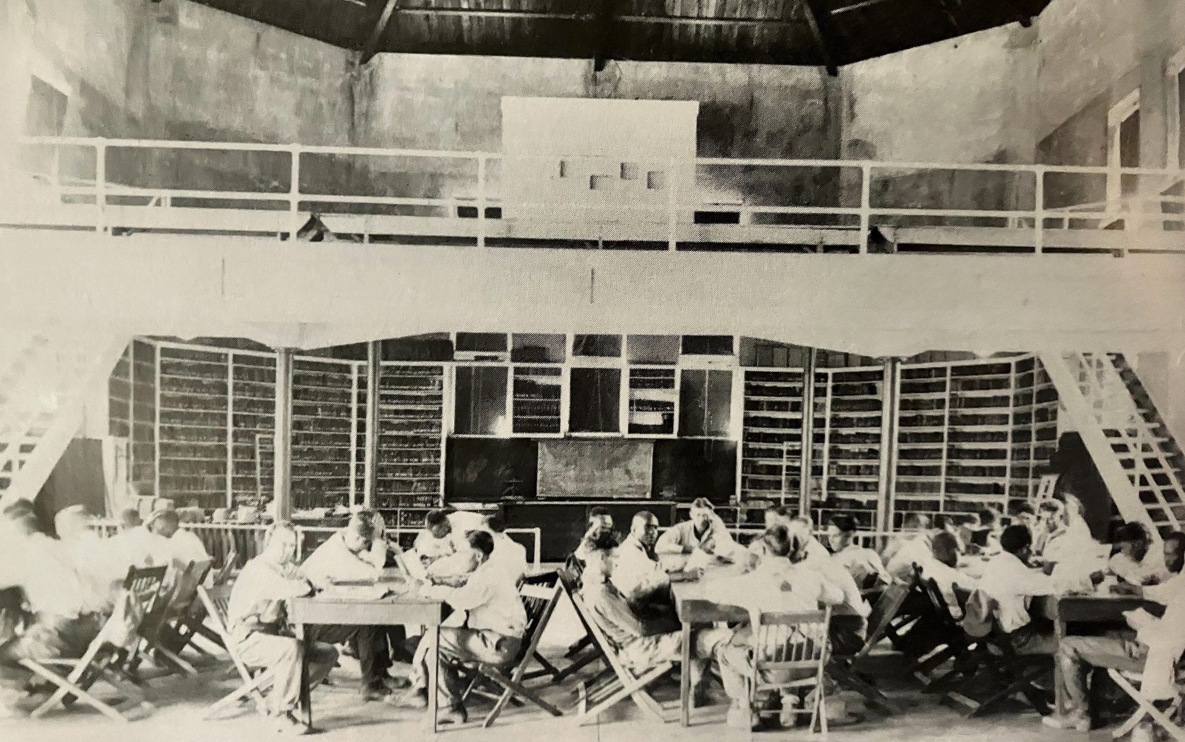 Classroom in Folsom State Prison in the 1920s.