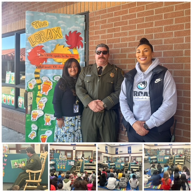 SOL Officer Berry with elementary school students