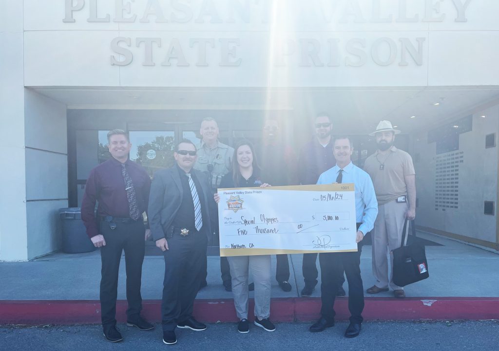 CDCR population raised $5,000 to donate to Special Olympics at Pleasant Valley State Prison. 