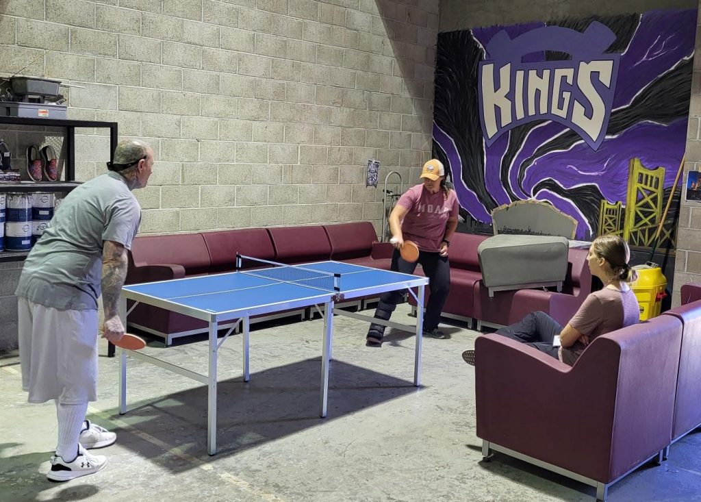 SAC playing ping pong with the resource team