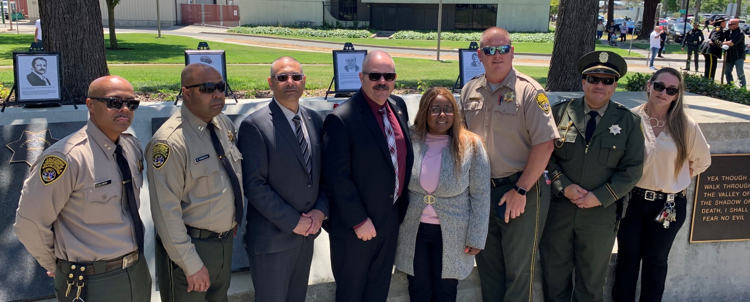 California State Prison, Solano, staff at peace officer memorial ceremony.