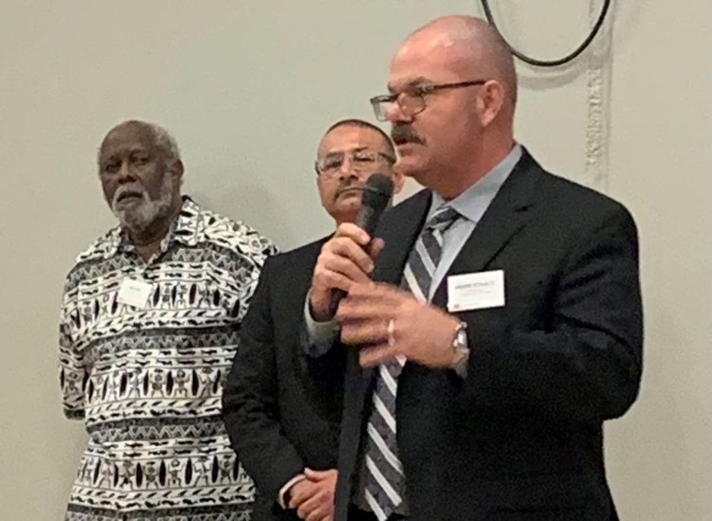 SOL warden gives speech