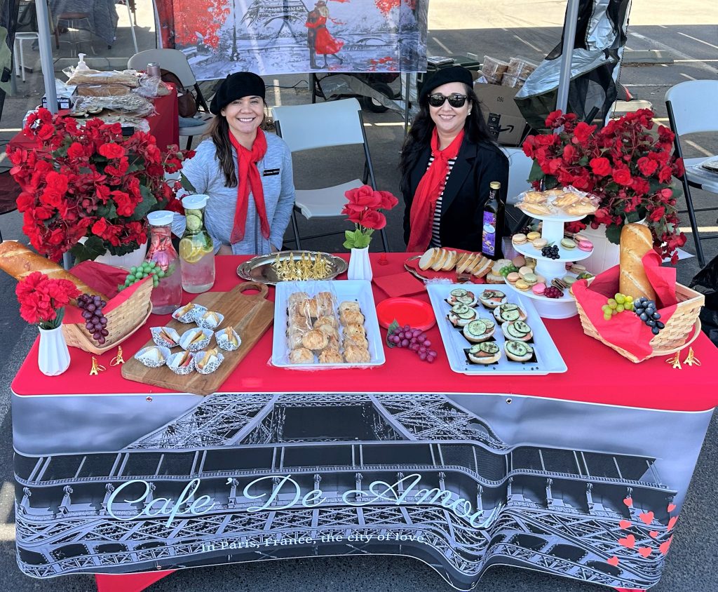 French themed booth at Valley State Preison. 