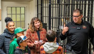 Children learn about their parents' jobs and tour a prison with the warden.