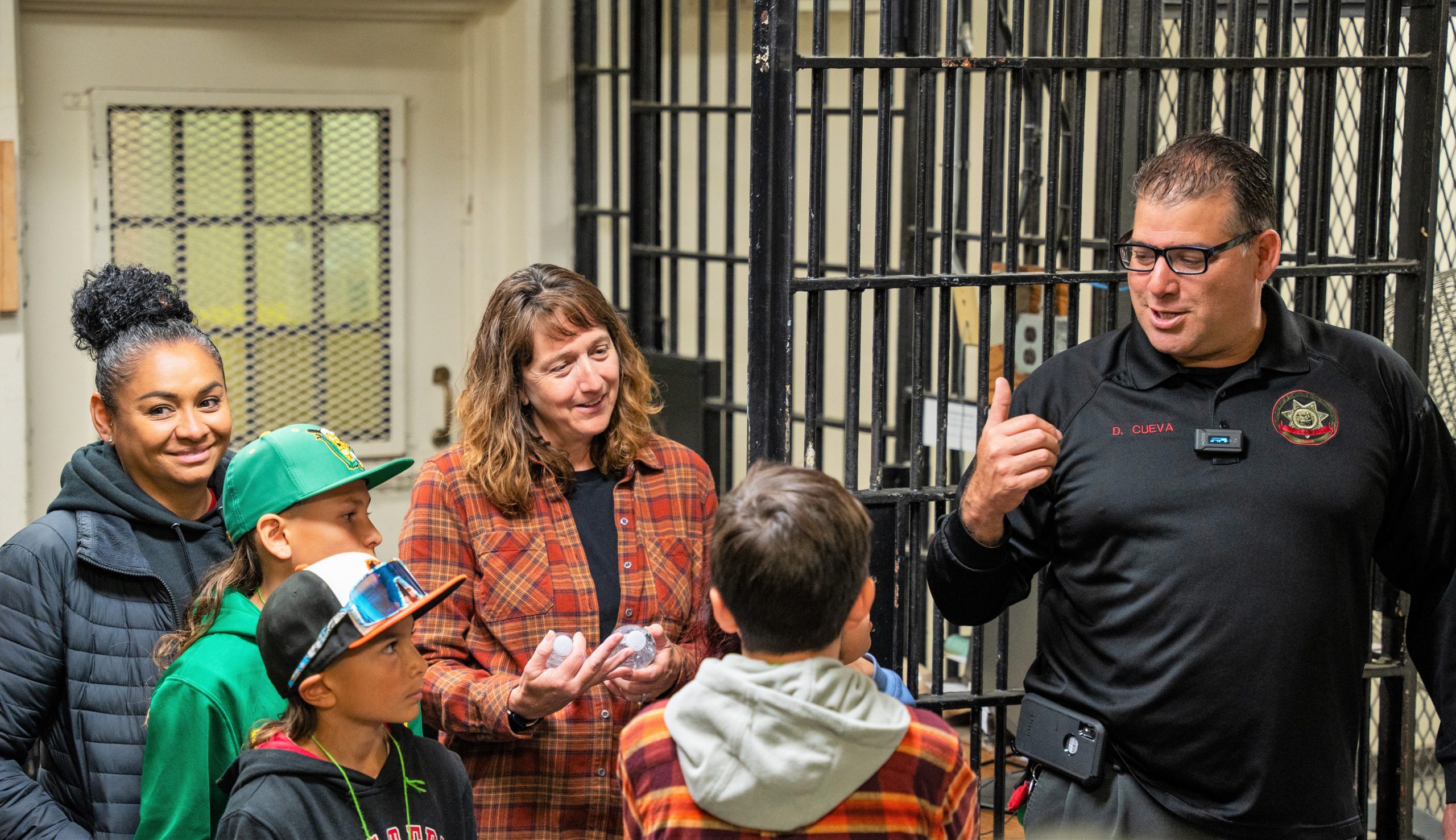Children learn about their parents' jobs and tour a prison with the warden.