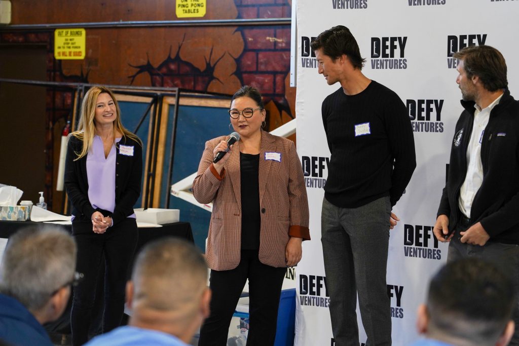 Defy Ventures coaching at California Rehabilitation Center, or CRC, in Norco. 