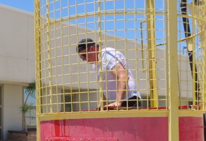 Ironwood State Prison warden at Dunk at Manager.