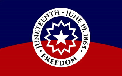 Juneteenth celebration flag