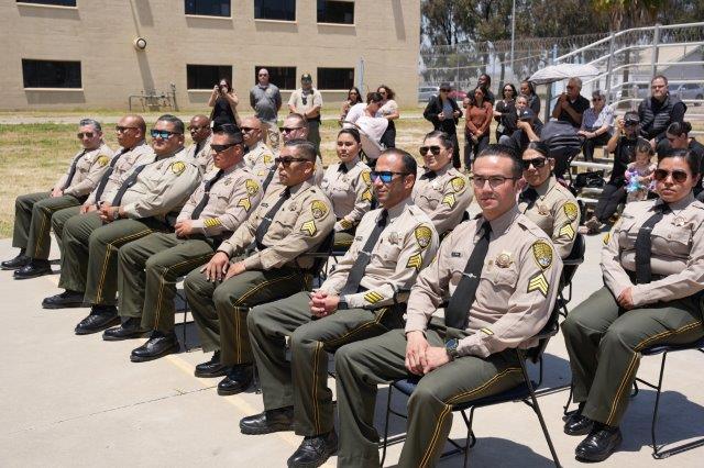 Group of new sergeants and lieutenants in San Diego.