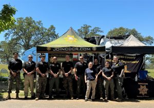 Sierra Conservation Center recruiters at a CDCR booth.