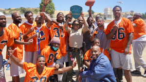 San Quentin Rehabilitation Center flag football for the Week in Review for June 28, 2024.