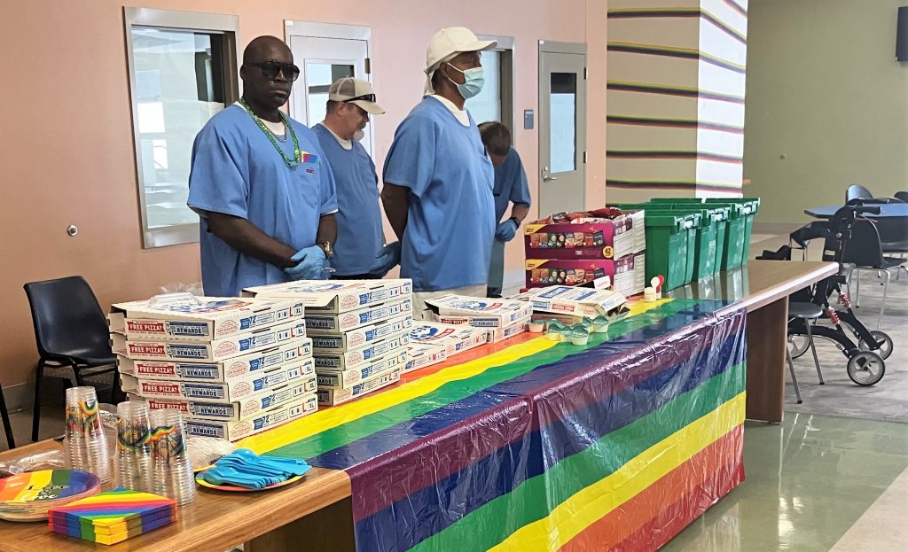 Pride banquet at California Health Care Facility.