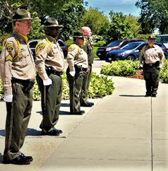 Honor Guard salutes San Quentin fallen Officer Salas