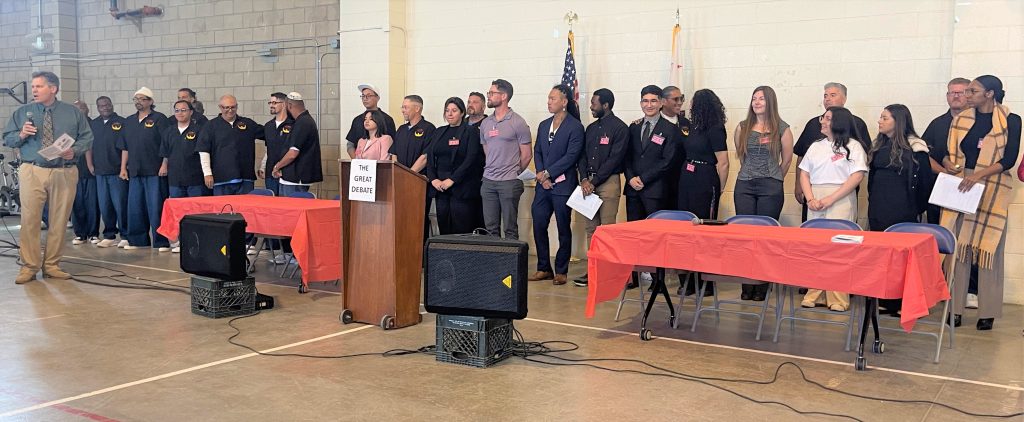 VSP vs. Fresno State stand together at debate