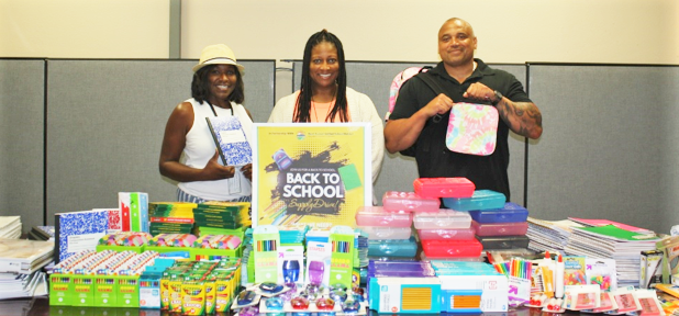 Avenal State Prison staff back-to-school drive.