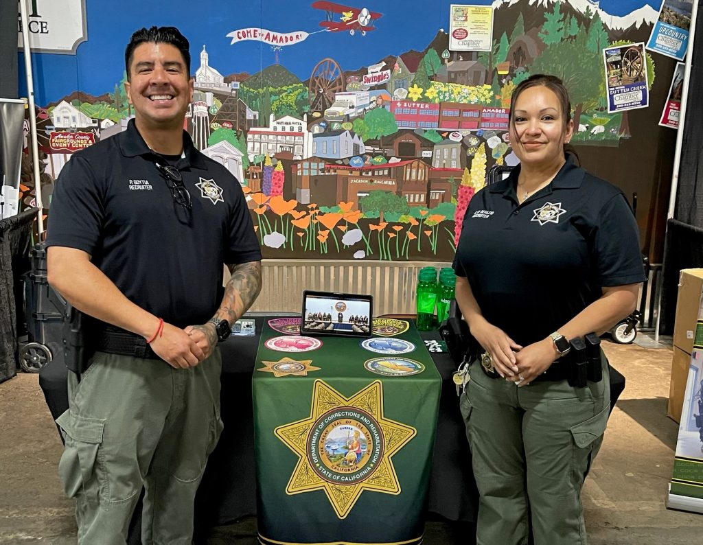two Peace Officer Recruitment staff at Amador County