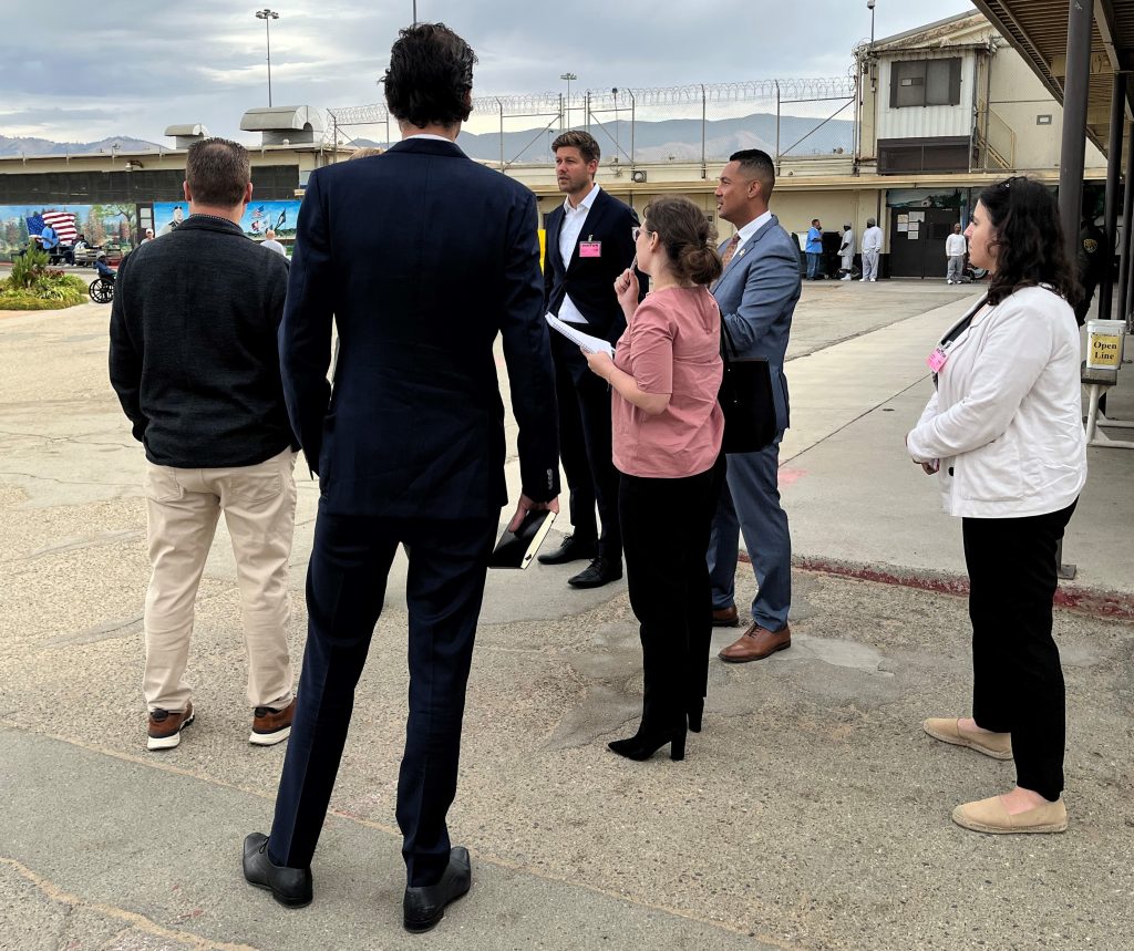 Touring the prisons.