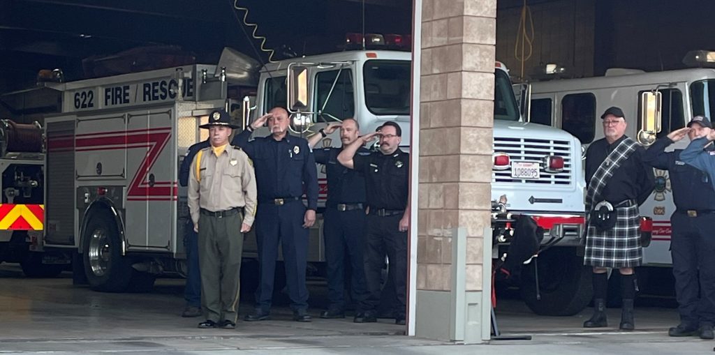 High Desert State Prison staff took part in the 9/11 remembrance ceremony for Lassen County.