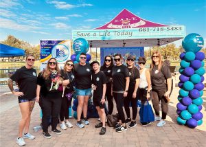 Kern Valley State Prison staff at the Stomp Out Suicide Walk in Bakersfield.