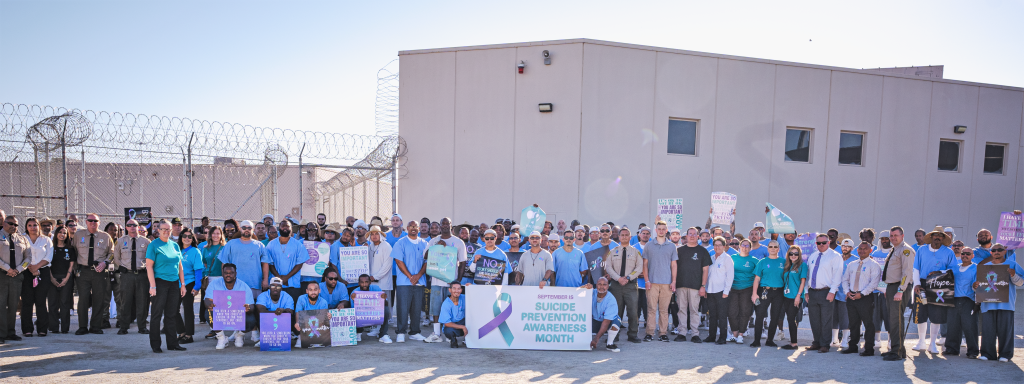 Group photo at North Kern State Prison.