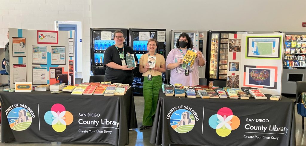 San Diego County Library at the prerelease fair at RJ Donovan.