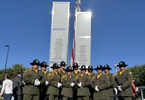 Honoring 9/11 at the memorial in Clovis.