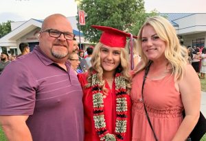 The Marmaduke family: Will, Heather, and their daughter.