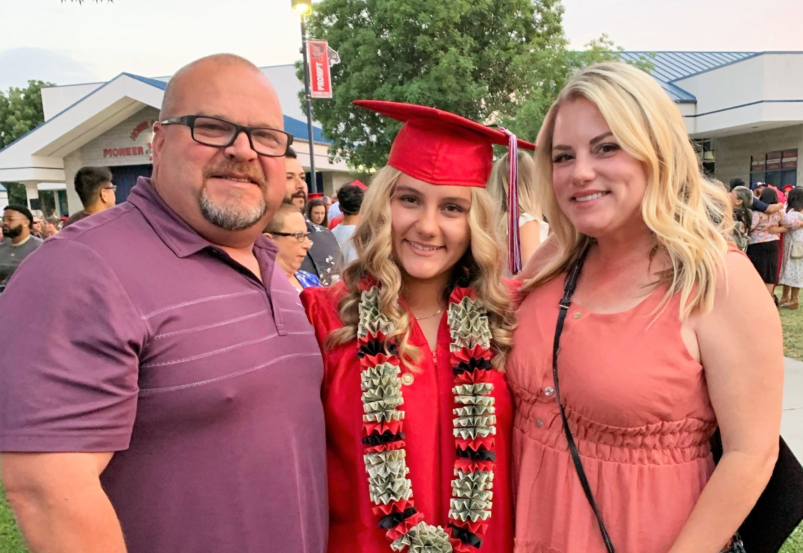 The Marmaduke family: Will, Heather, and their daughter.