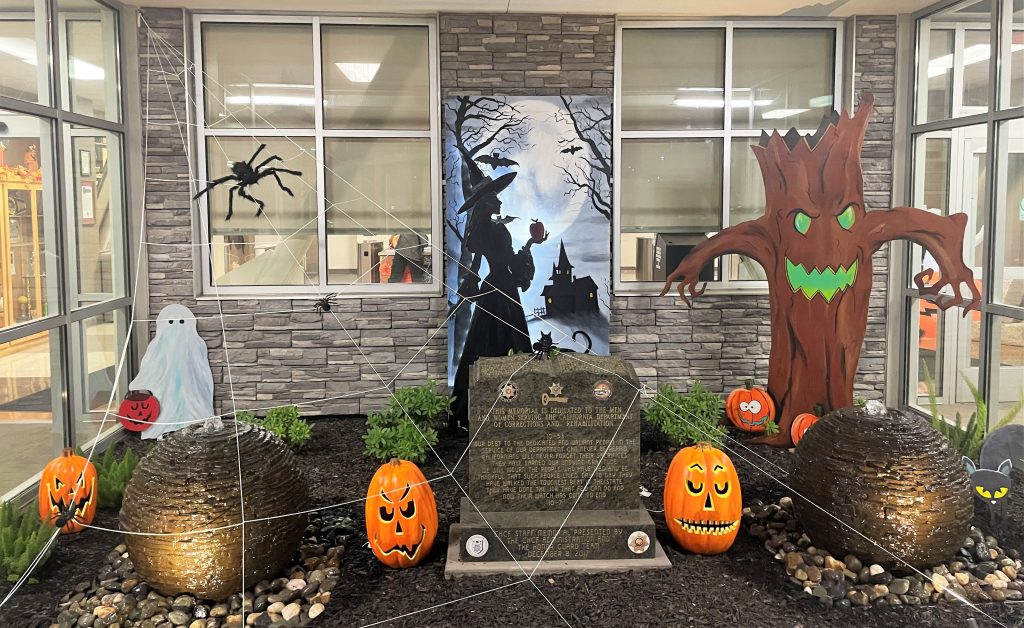 Decorations outside CHCF. 