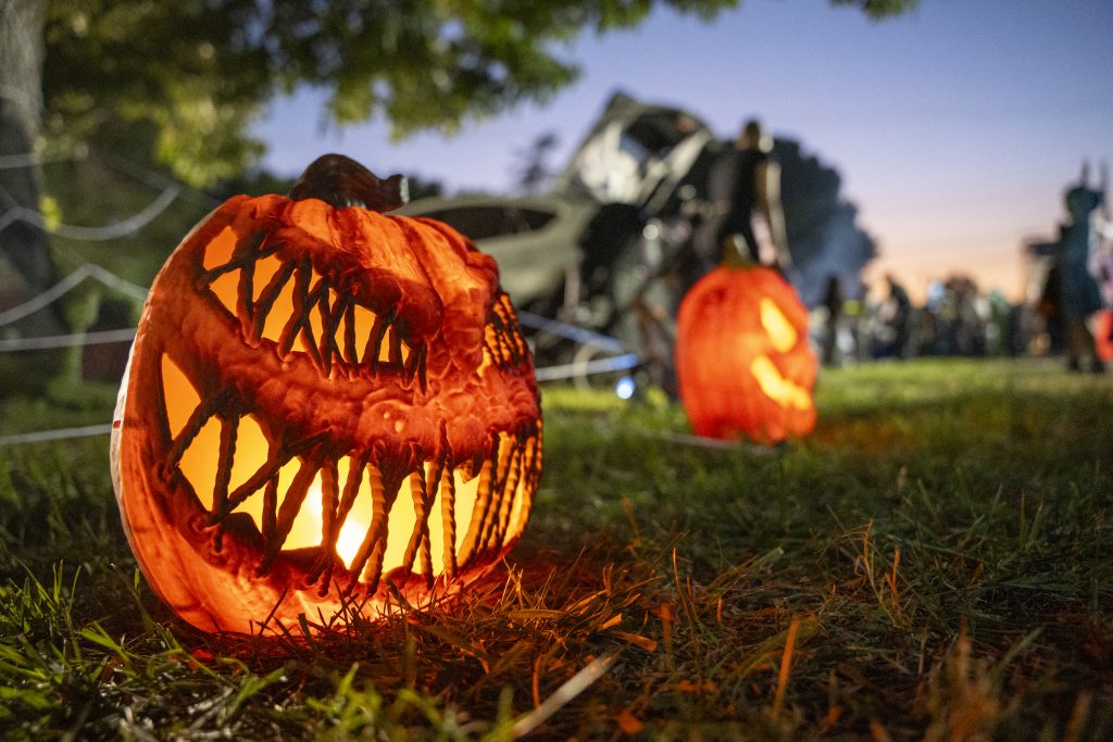 Halloween decorations at CIM.